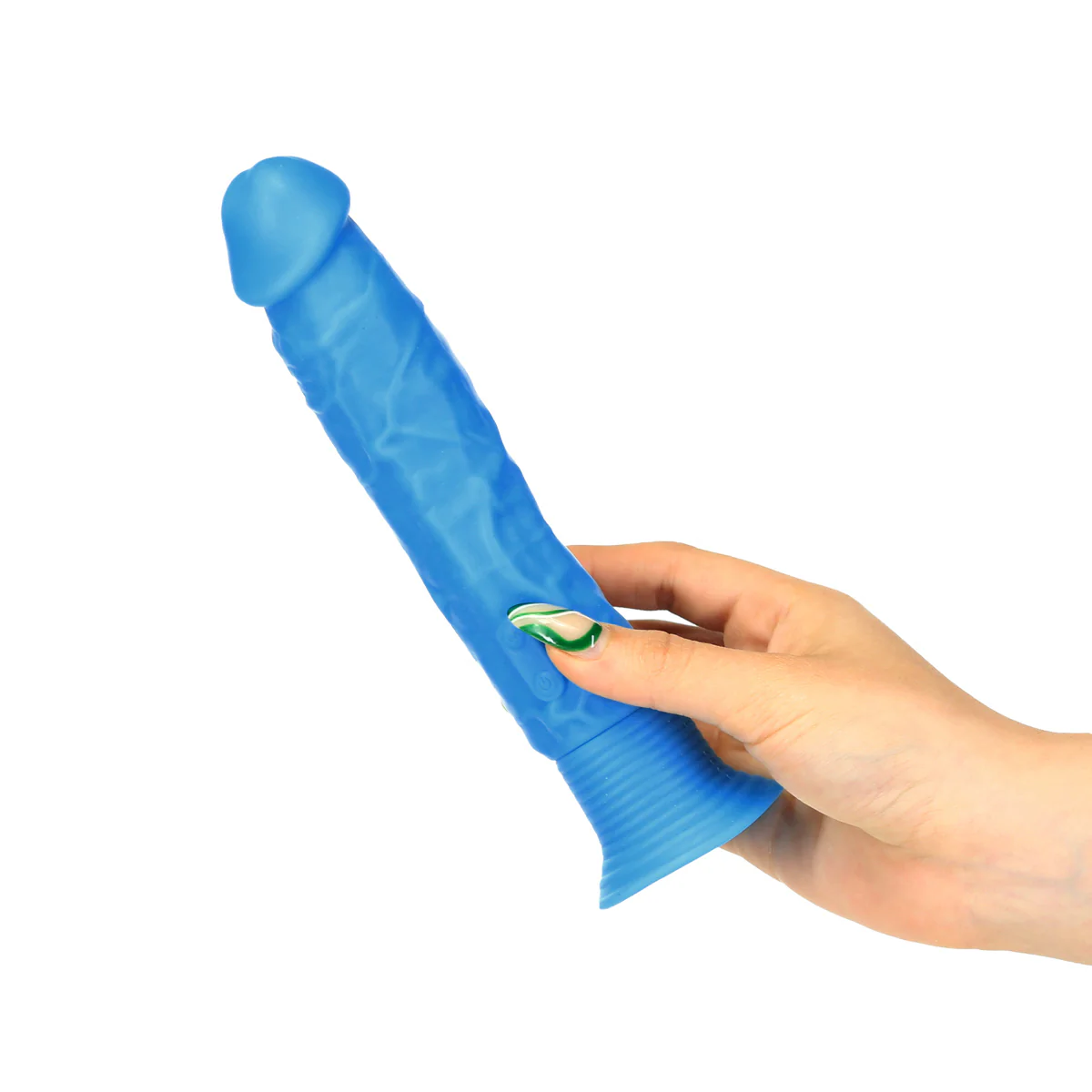 Pipedream - Neon Silicone Wall Banger Vibrating Dildo - Blue