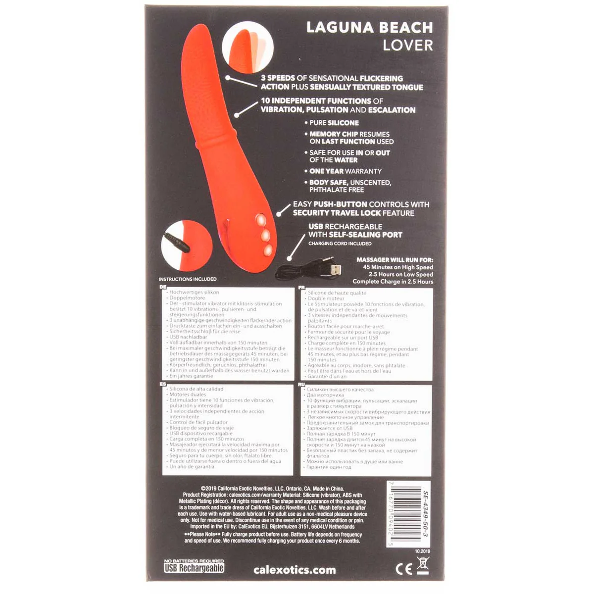CalExotics California Dreaming – Laguna Beach Lover – Red