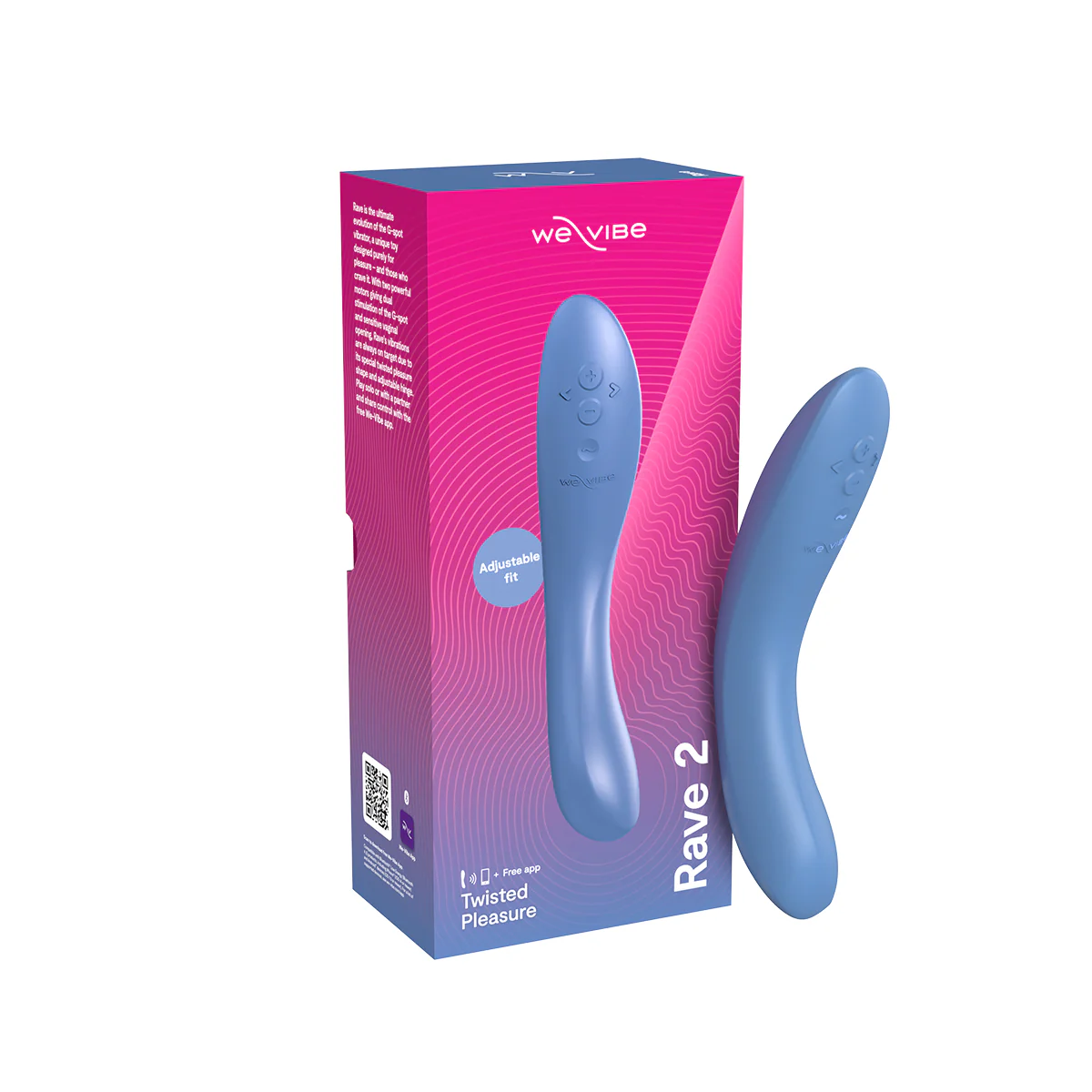 We-Vibe® - Rave 2 – Twisted Pleasure - G-Spot Vibrator – Blue