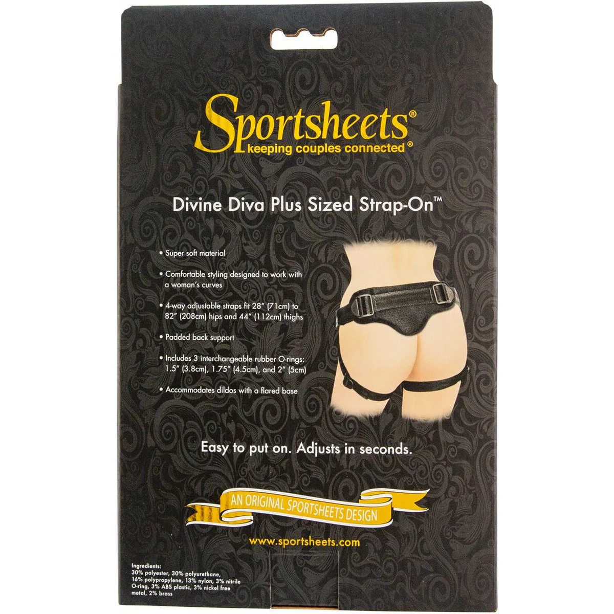 Sportsheets Divine Diva - Plus Size Strap On