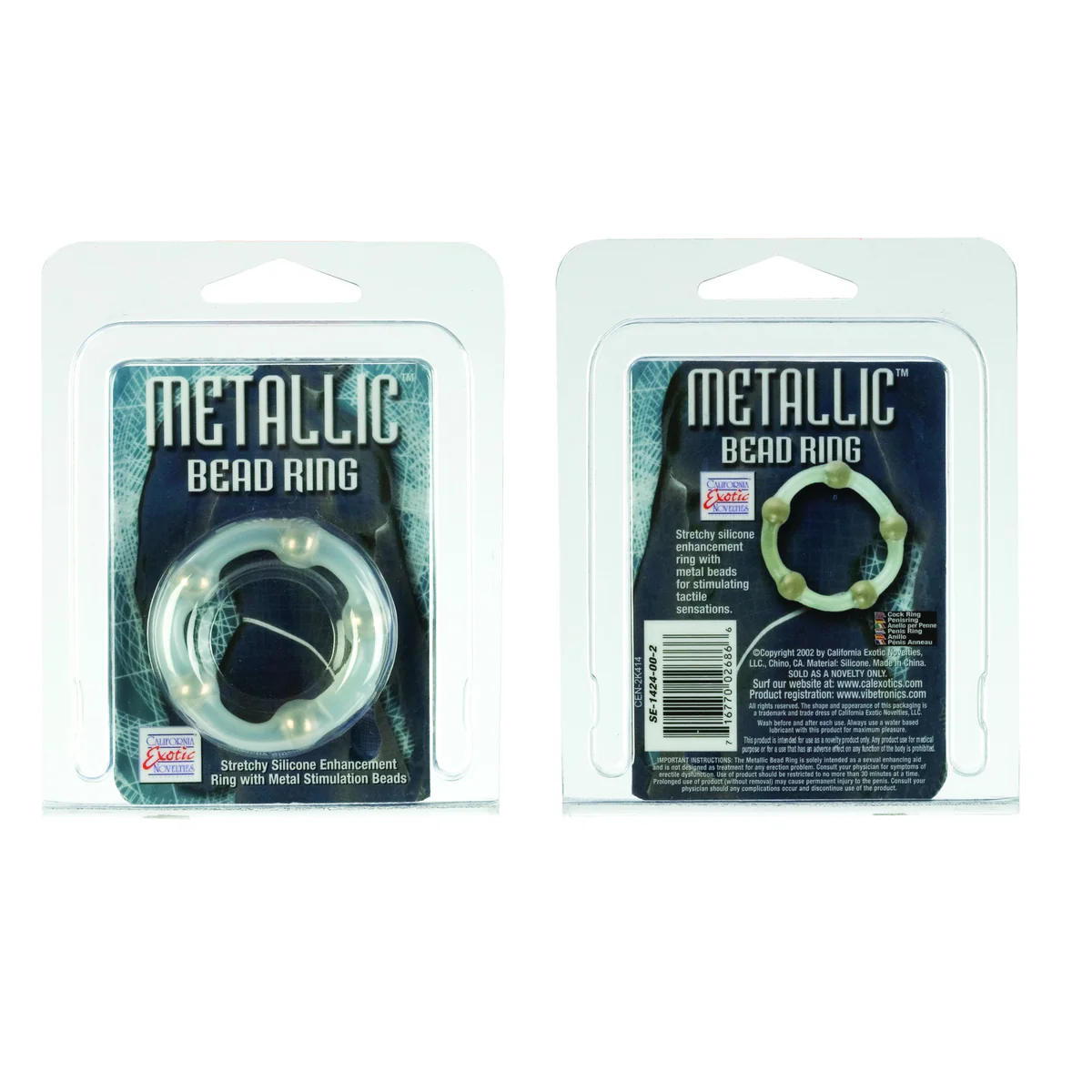 CalExotics Metallic Beaded Ring