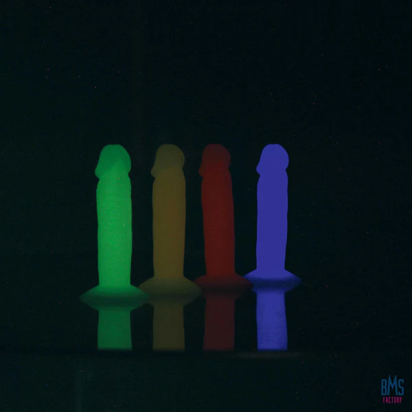 Addiction - Silly Willy – Glow in the Dark -  3.3” Silicone Dildo - 12 pcs