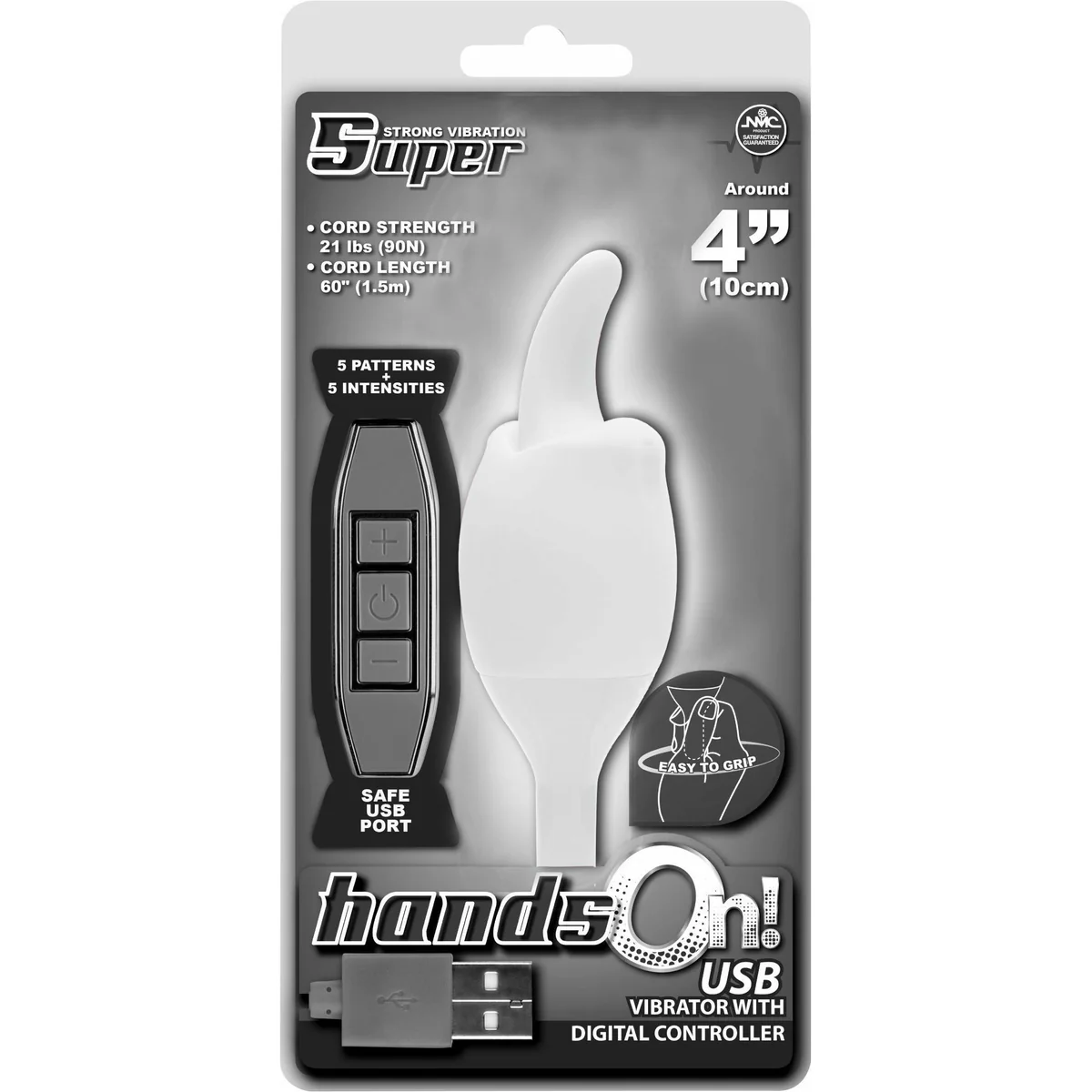 NMC Hands On - Flicking Tongue Vibrator - Rechargeable - White