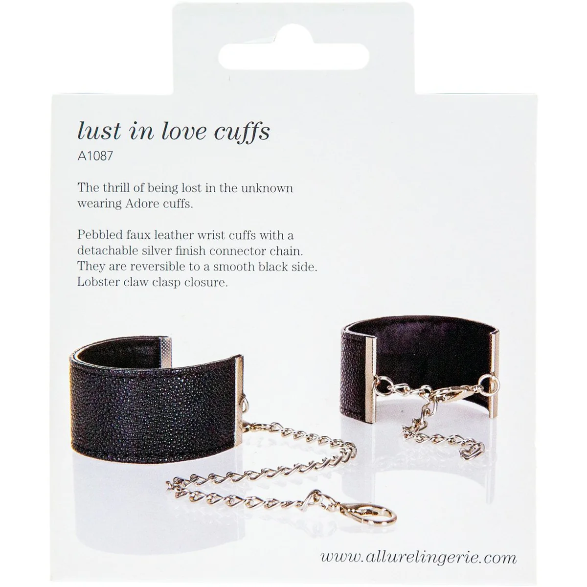 Allure Adore – Lust in Love Cuffs – Black