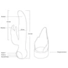 Swan - Adore Petite Elegance- Dual Silicone Vibrator - Hot Pink