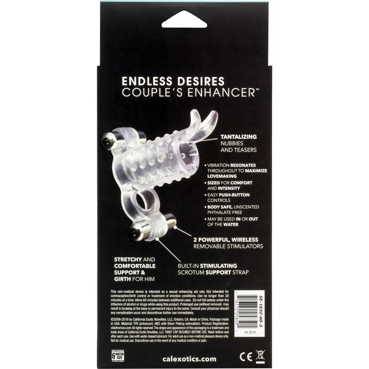 CalExotics Endless Desires Couples Enhancer - Clear