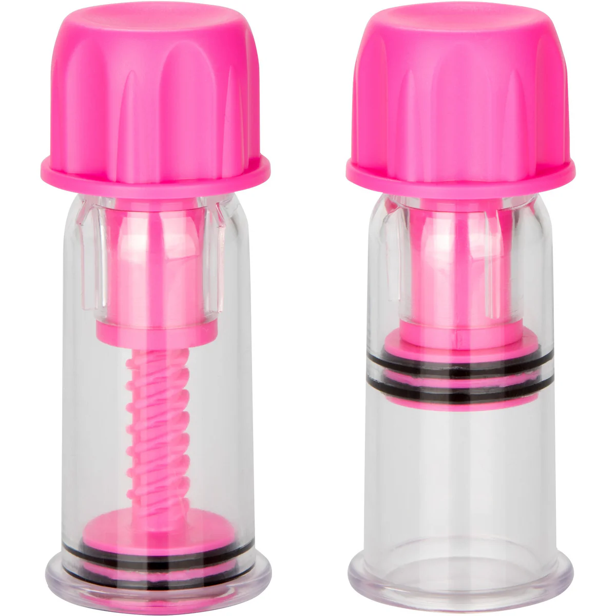 CalExotics Nipple Play Vacuum Twist Suckers - Pink