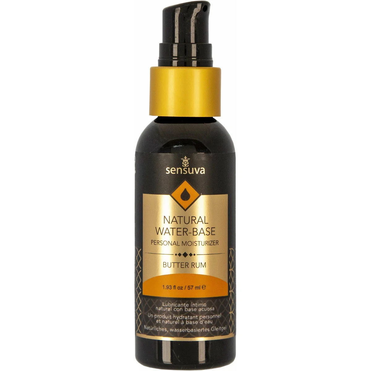 Sensuva Natural Water-Based – Flavoured Personal Moisturizer - 1.9 oz - Butter Rum