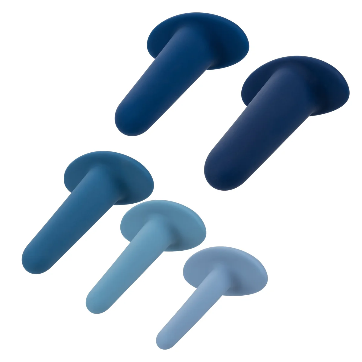 CalExotics They-ology 5-Piece Wearable Anal Training Set - Blue