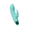 PowerBullet - Alice’s Bunny – Rechargeable Bullet with Removable Rabbit Sleeve – Teal