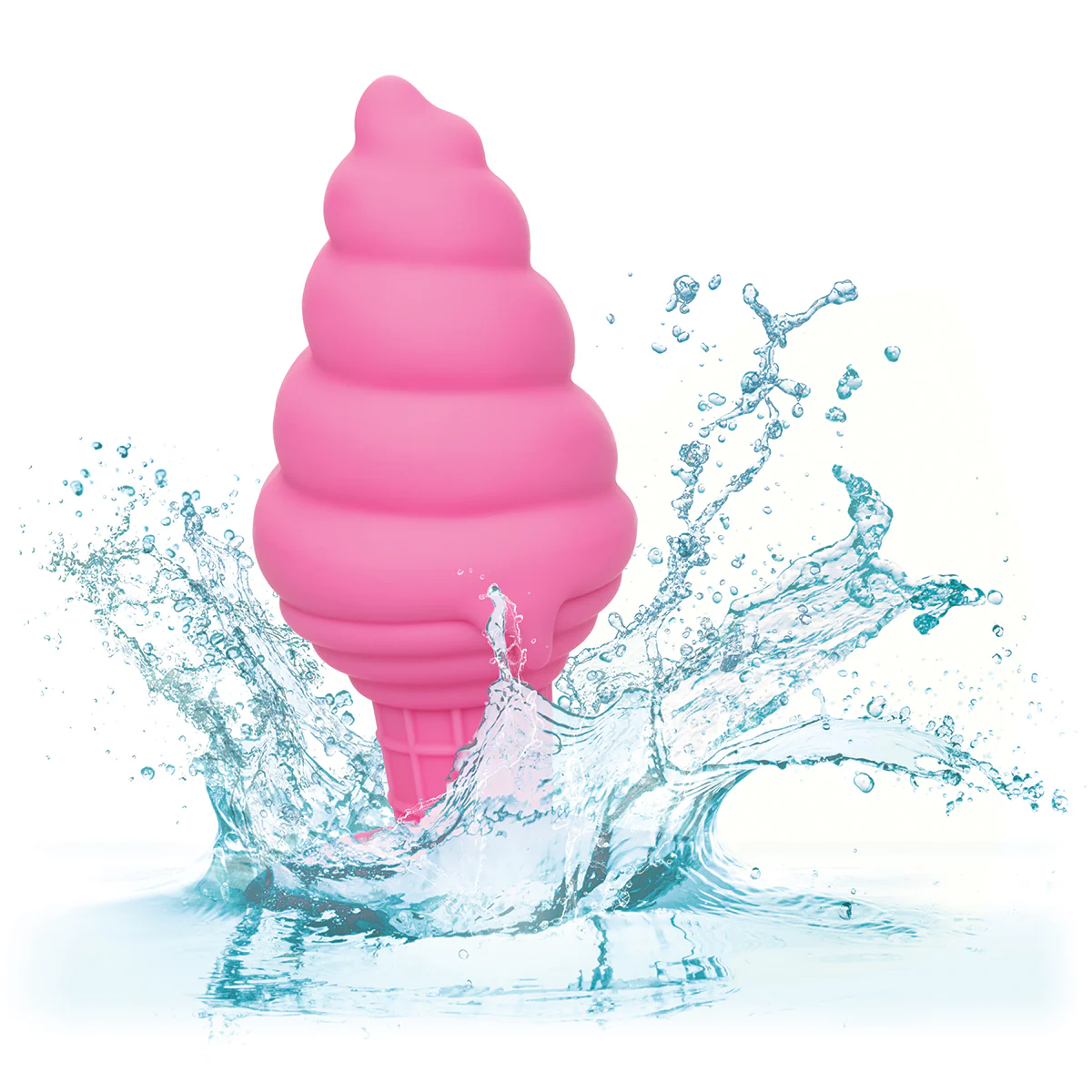 CaleXOtics – Naughty Bits – Yum Bum Ice Cream Cone - Silicone Butt Plug - Pink