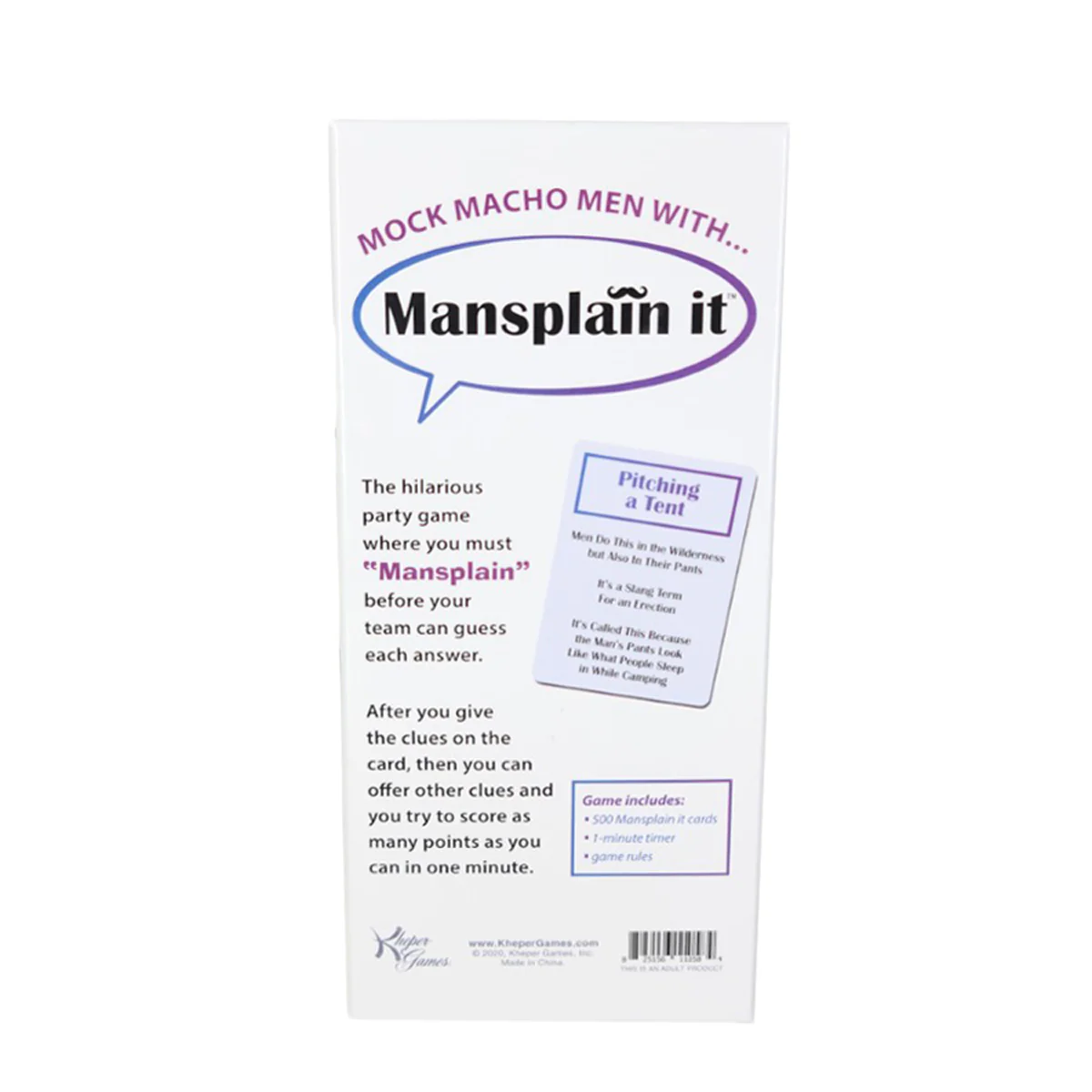 Kheper Games - Mansplain It™ The Game of Condescending Clues!