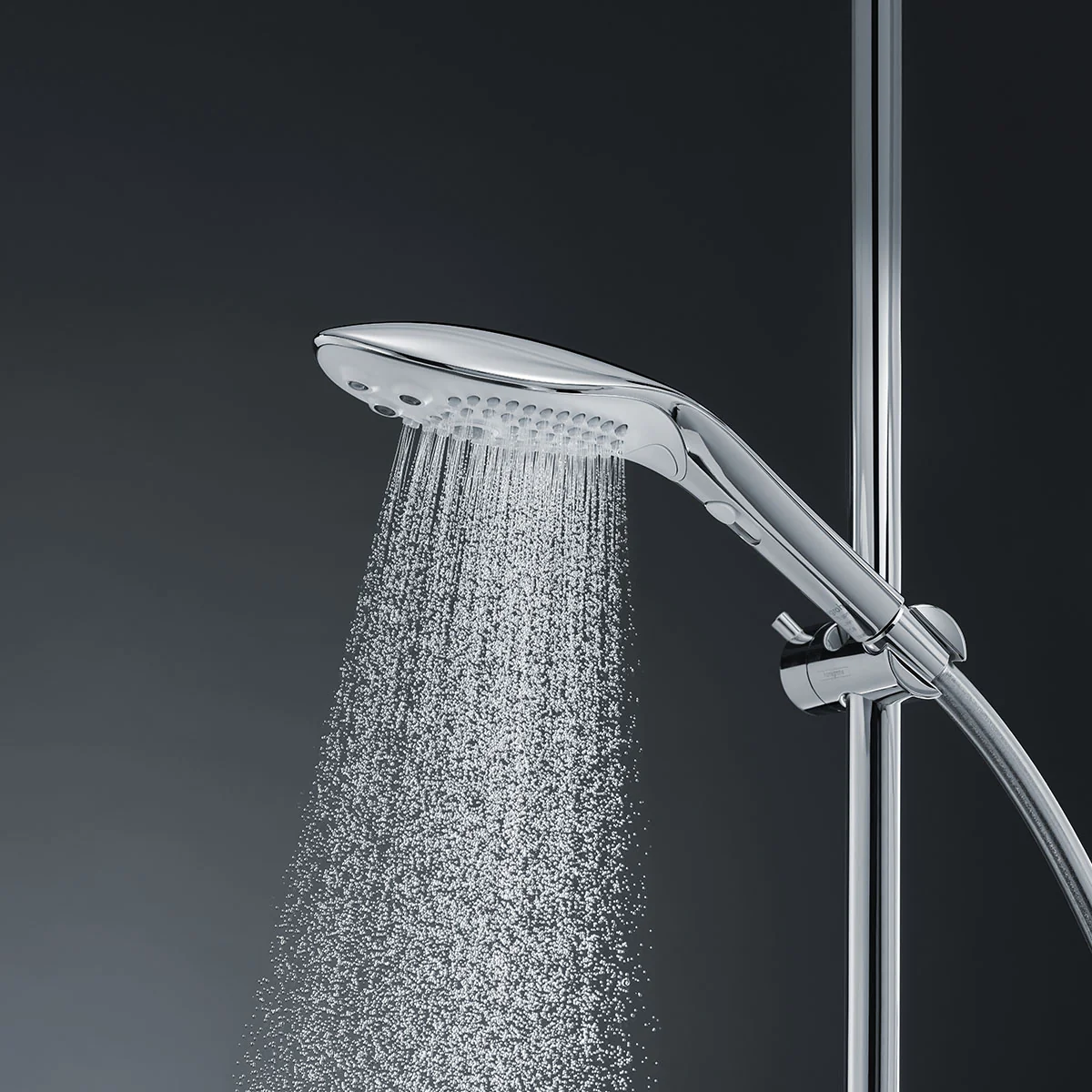 Womanizer® - Wave - Combined Shower Head & Water Massage Clitoral Stimulator - Chrome