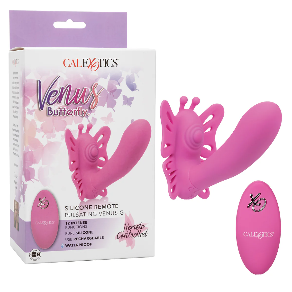Calexotics - Venus Butterfly Silicone Remote Pulsating G