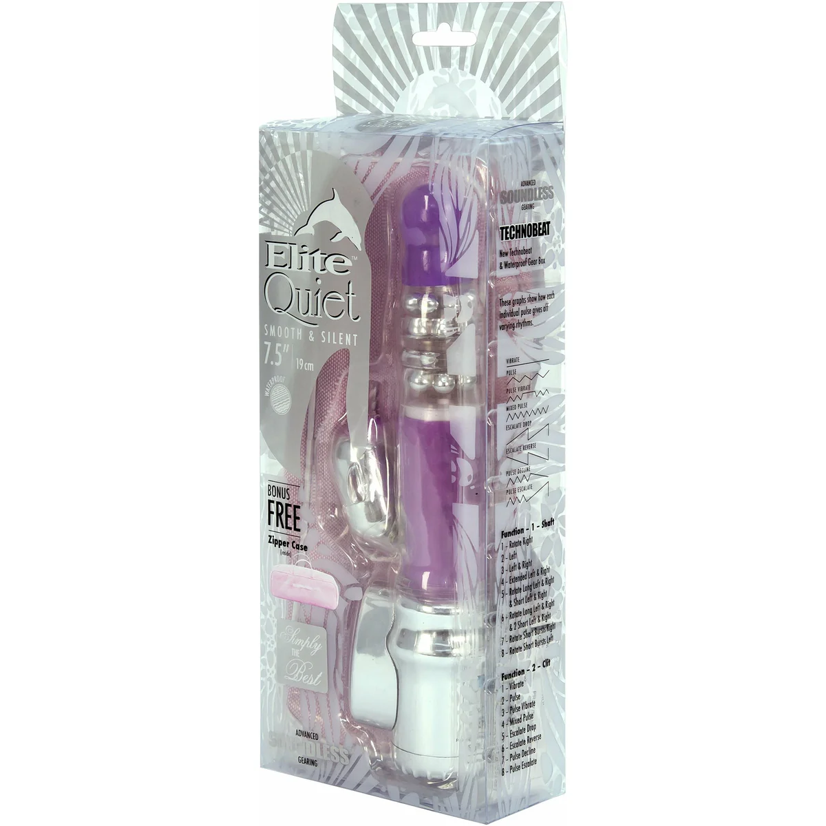 Nanma Elite Quiet Dolphin Vibrator - Purple