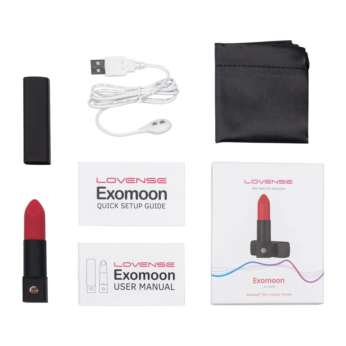 Lovense - Exomoon- Bluetooth® Mini Lipstick Vibrator