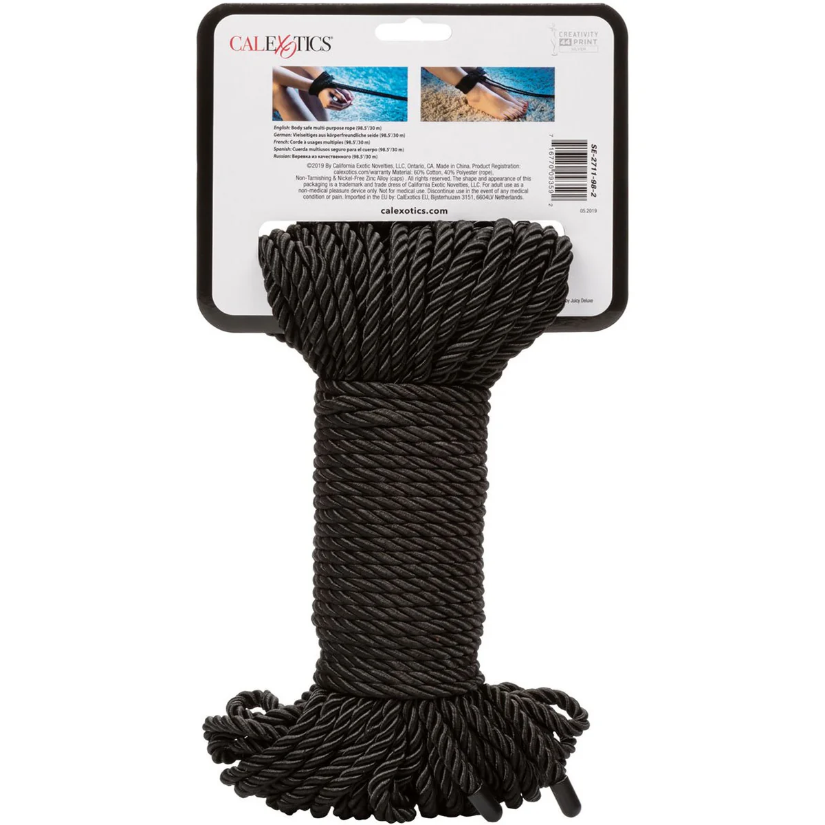 CalExotics Scandal BDSM Rope – Black – 30 Meters