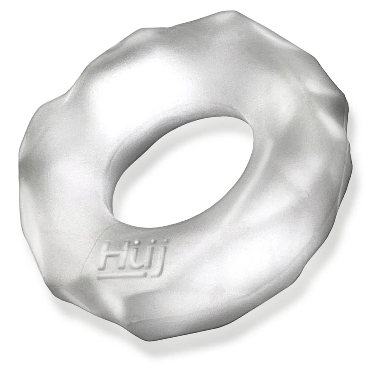 Oxballs - Hünkyjunk™ Fractal Tactile Cockring – Clear Ice