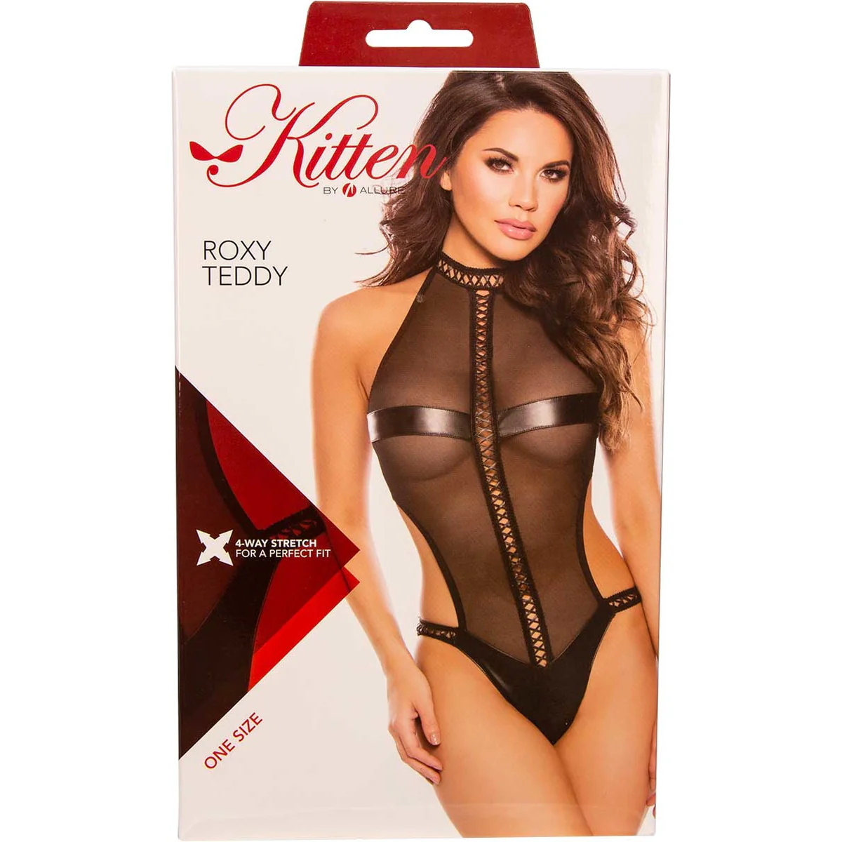 Allure Roxy Teddy - Black - One Size Fits Most