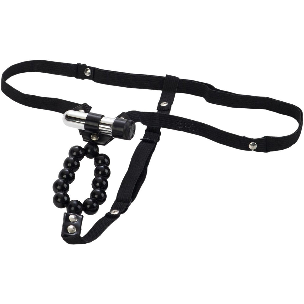 CalExotics Vibrating Lovers Thong With Stroker Beads