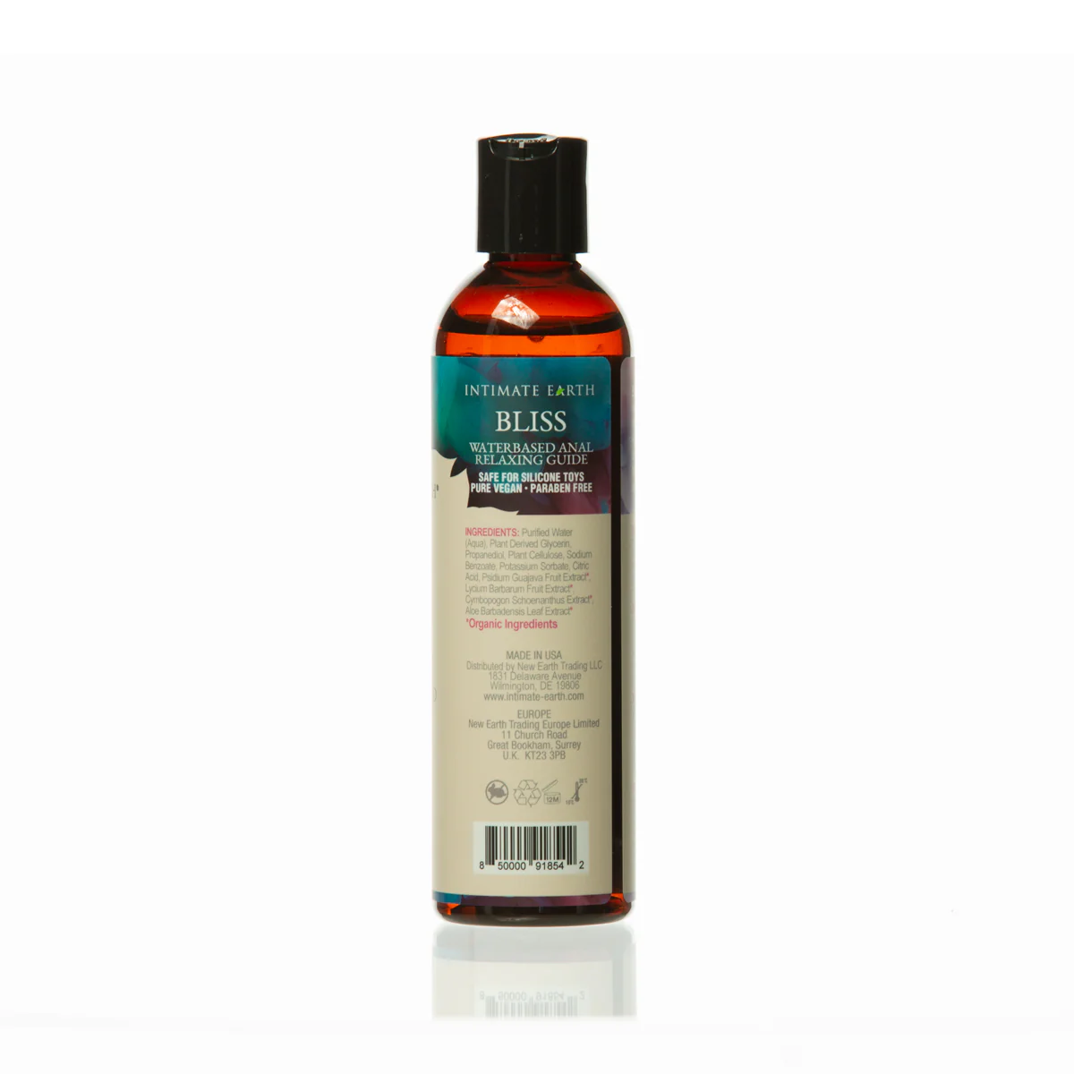Intimate Earth Bliss Anal Relaxing Water Based Glide – 240ml/8oz