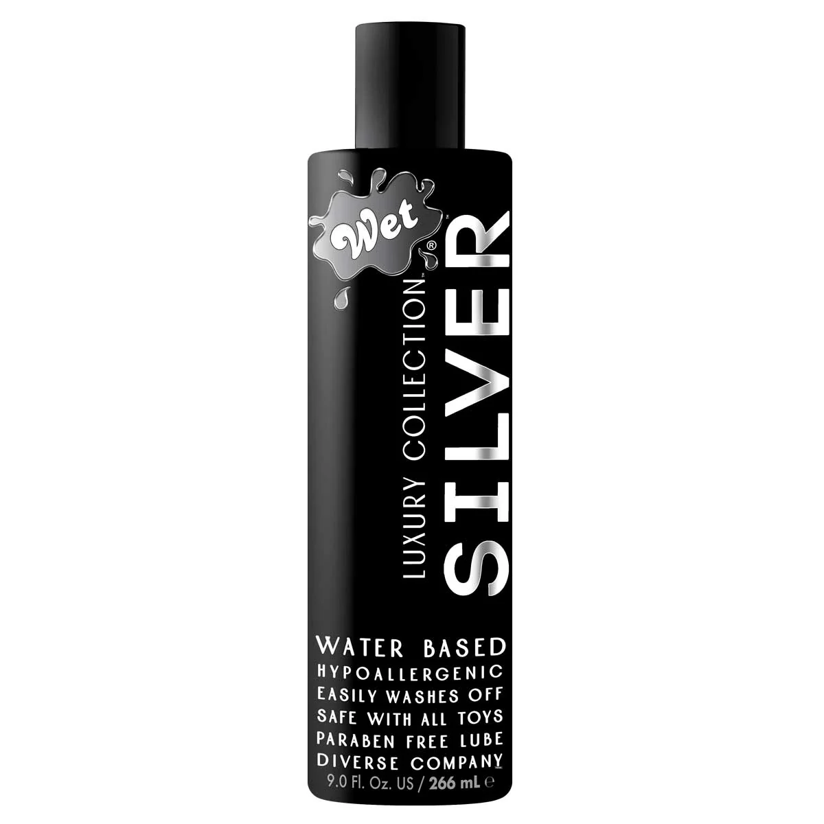 Wet Silver Water Based Lubricant – 9 oz.