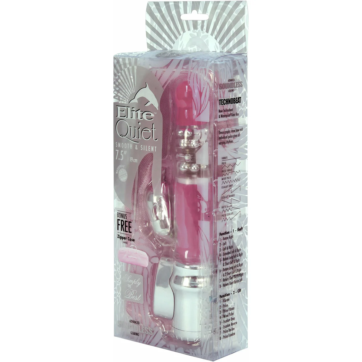 Nanma Elite Quiet Dolphin Vibrator - Pink