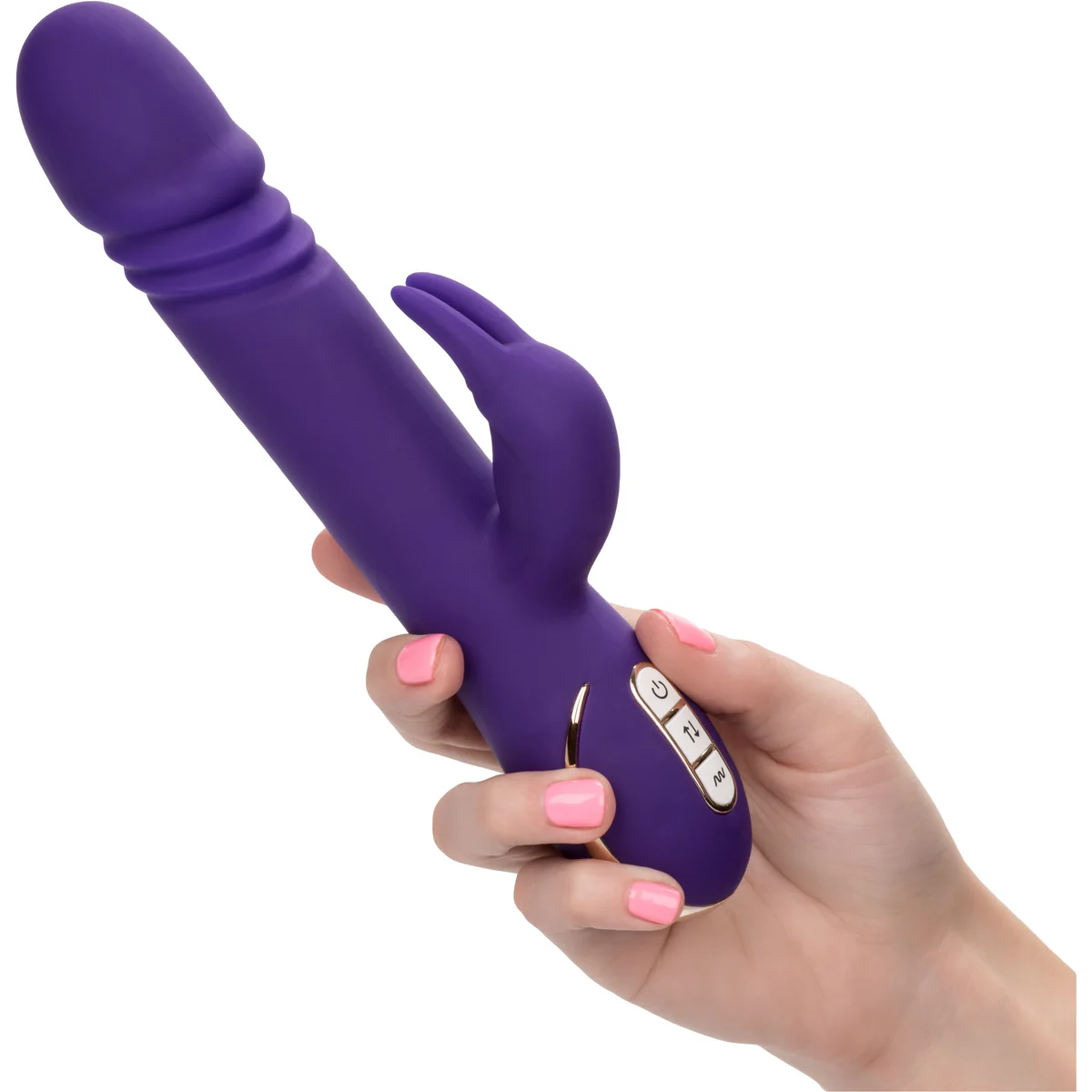CalExotics Jack Rabbit Signature - Silicone Thrusting Rabbit - Purple