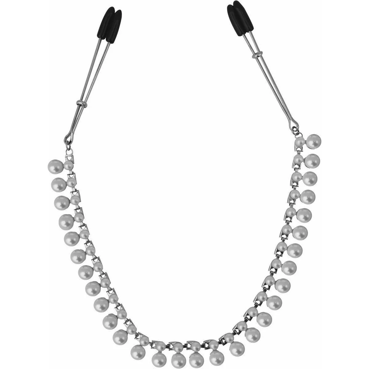 Sportsheets Sincerely - Pearl Chain Tweezer Nipple Clips