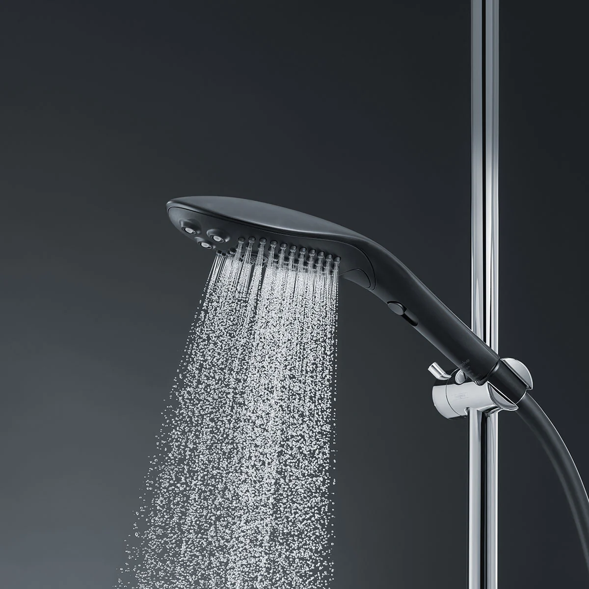 Womanizer® - Wave - Combined Shower Head & Water Massage Clitoral Stimulator - Black