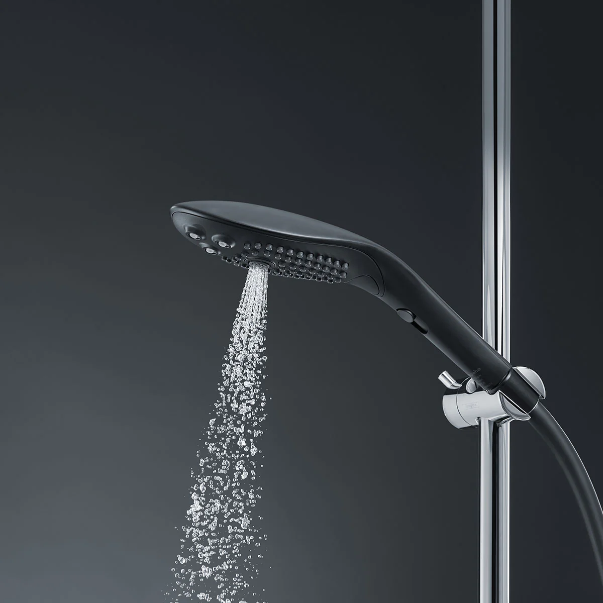 Womanizer® - Wave - Combined Shower Head & Water Massage Clitoral Stimulator - Black