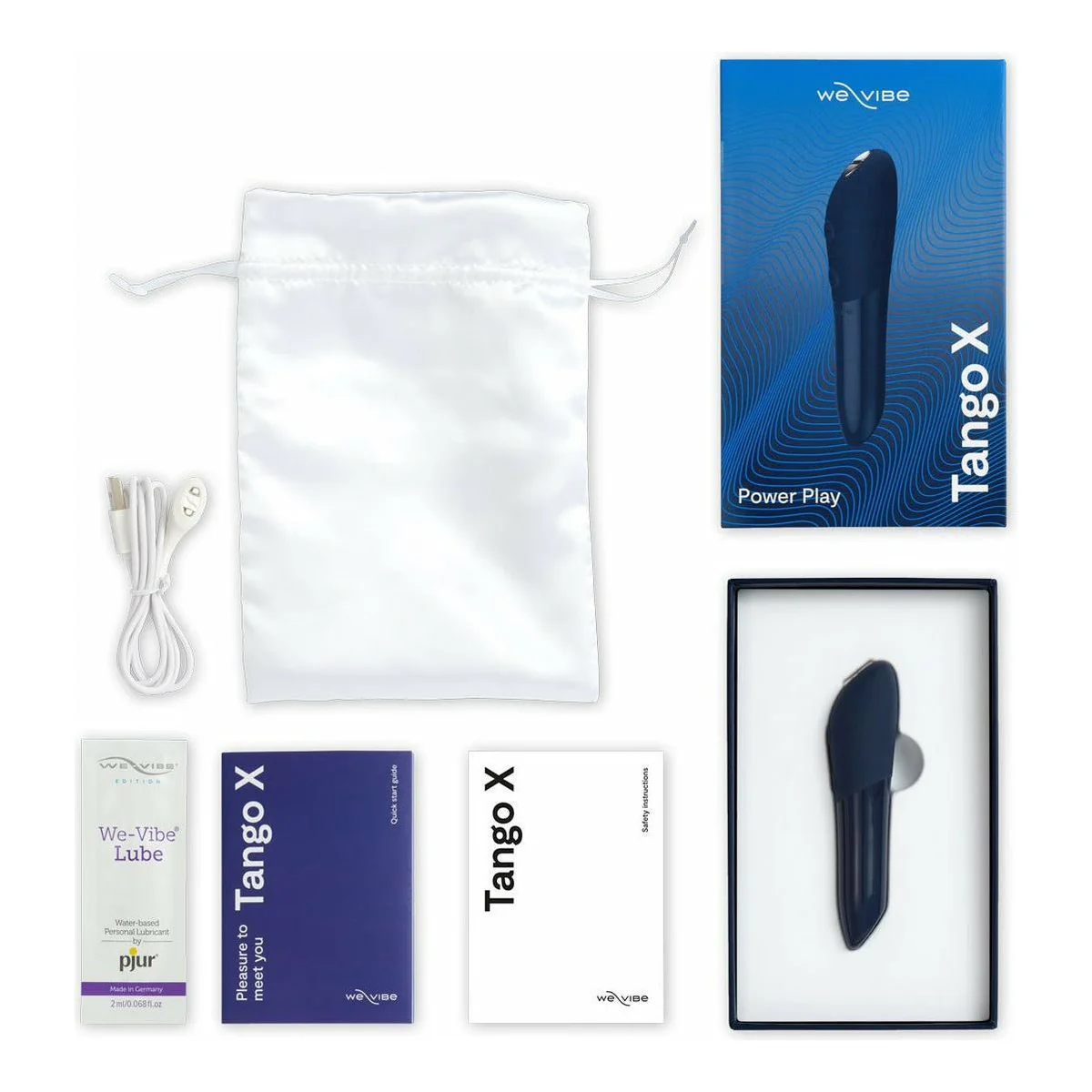 We-Vibe Tango X – Bullet Vibrator – Rechargeable – Midnight Blue