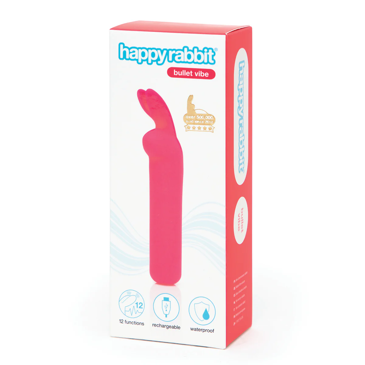 Happy Rabbit – Rechargeable Rabbit Ears Bullet Vibrator – Pink