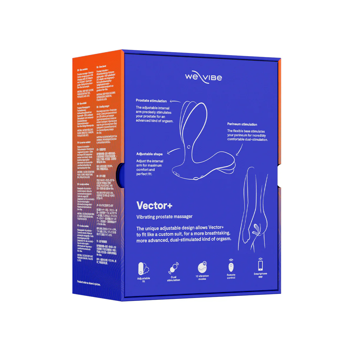 We-Vibe Vector+ - Vibrating Prostate Massager – Royal Blue