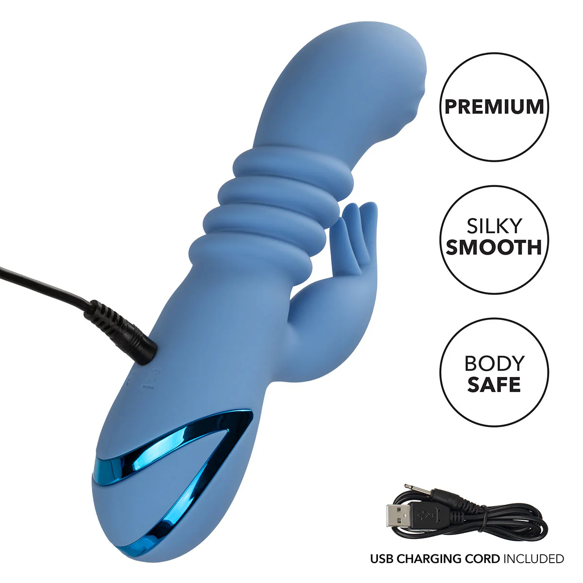 CalExotics California Dreaming – Santa Cruz Coaster Dual Vibrator – Blue