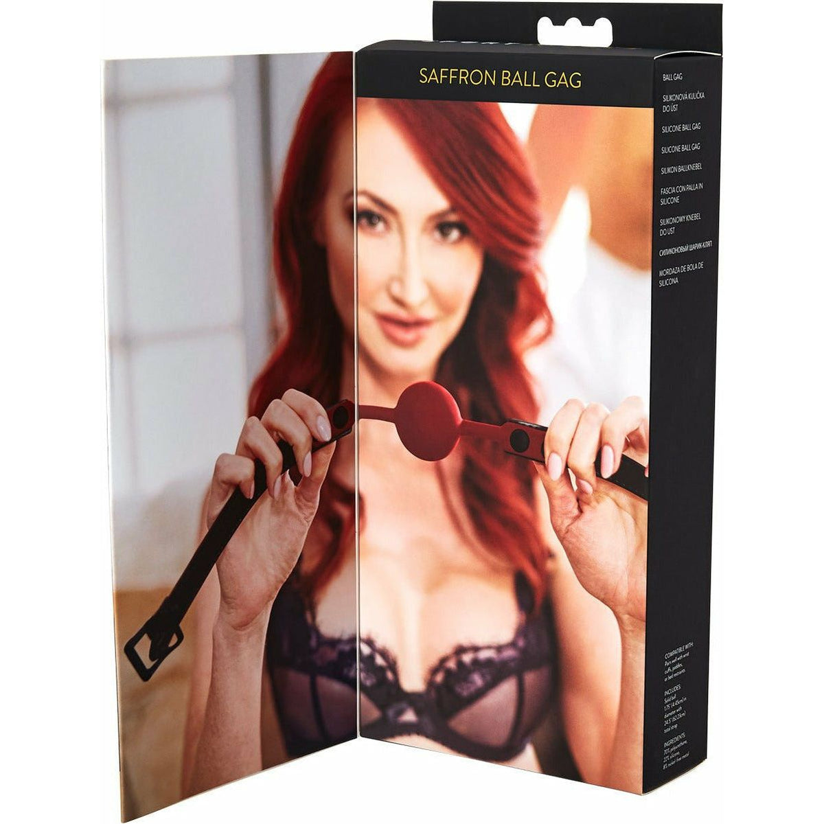 Sportsheets Saffron Silicone Ball Gag - Red
