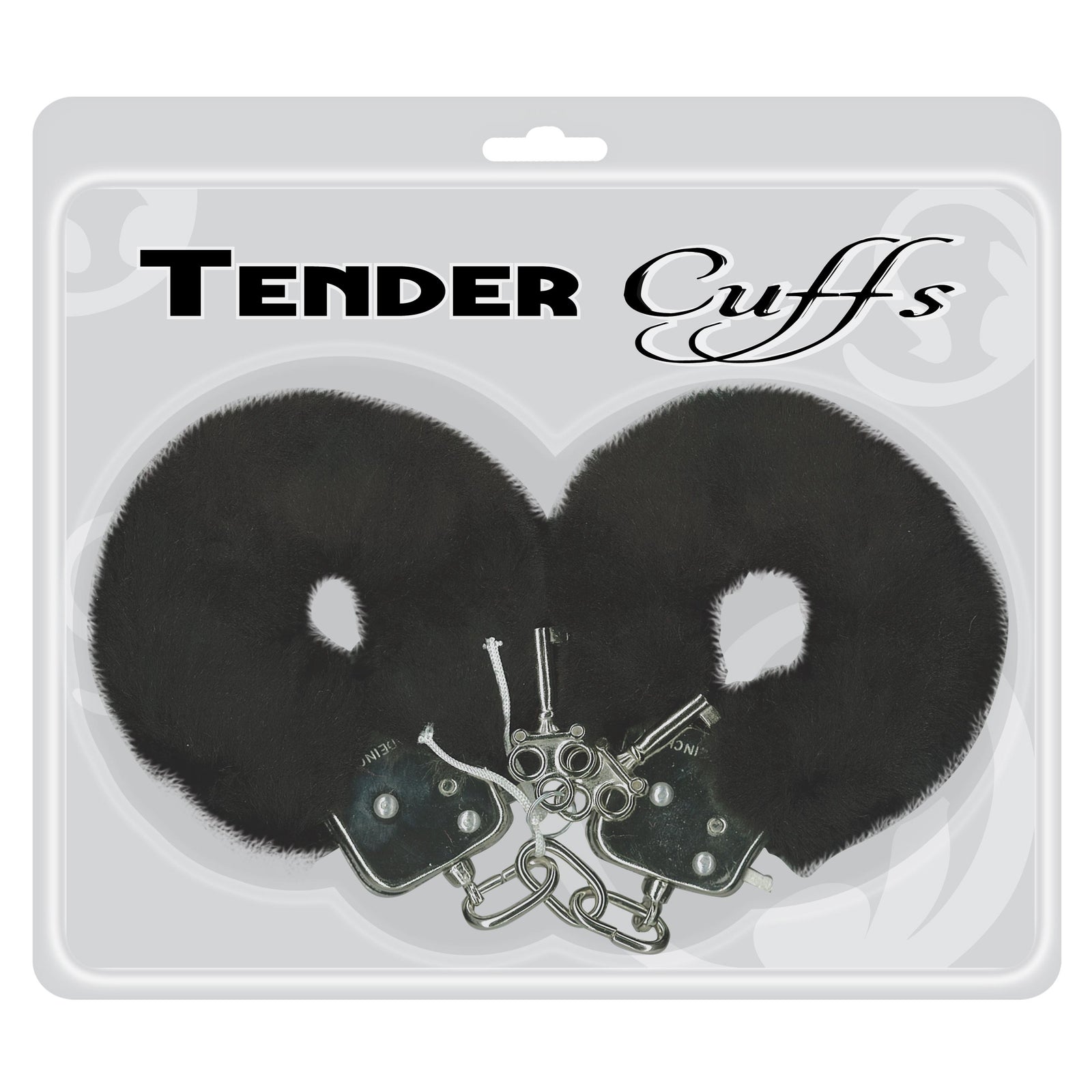 Tender Cuffs Furry Handcuffs - Black
