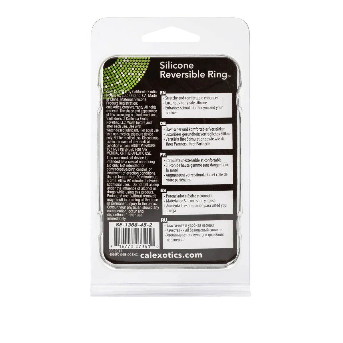 CalExotics - Silicone Reversible Ring - Black