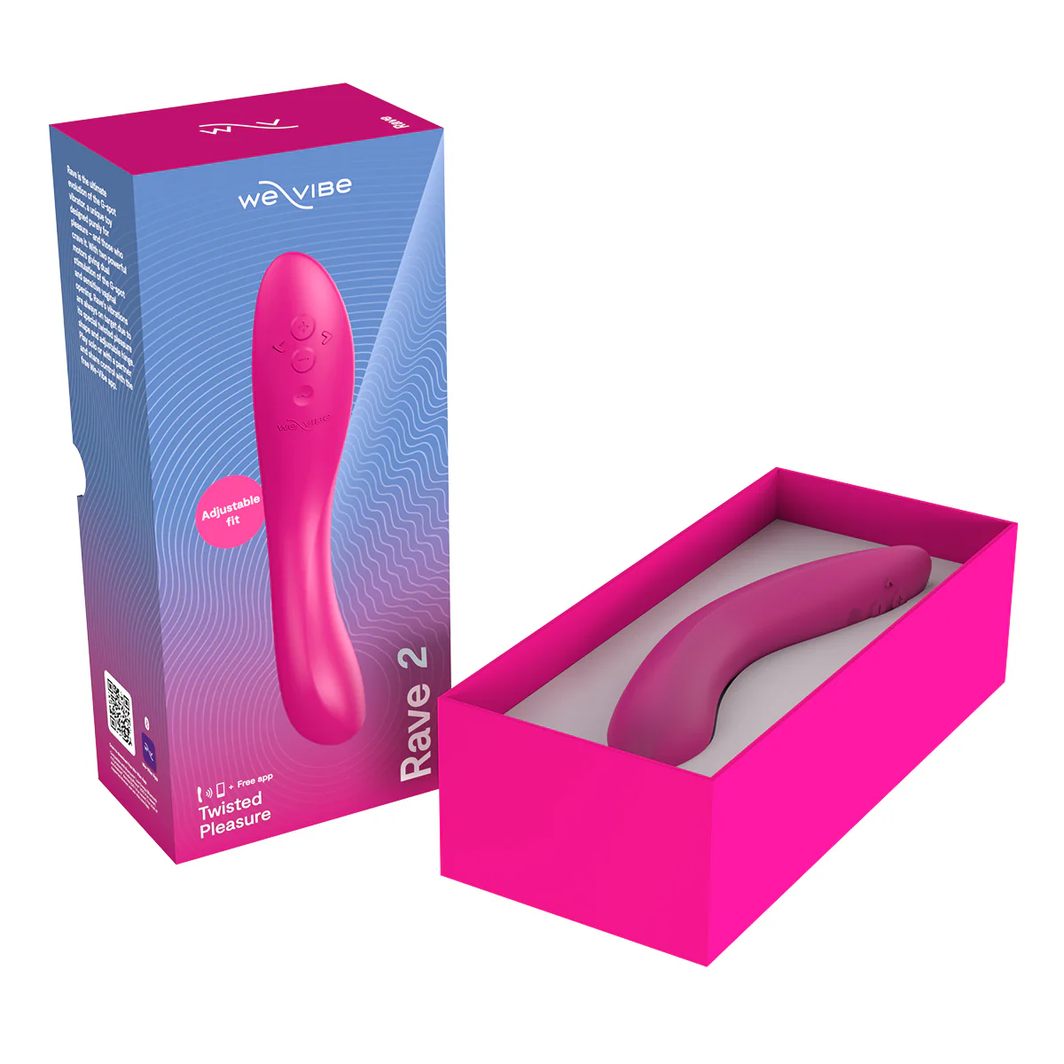 We-Vibe® - Rave 2 – Twisted Pleasure - G-Spot Vibrator – Fuchsia