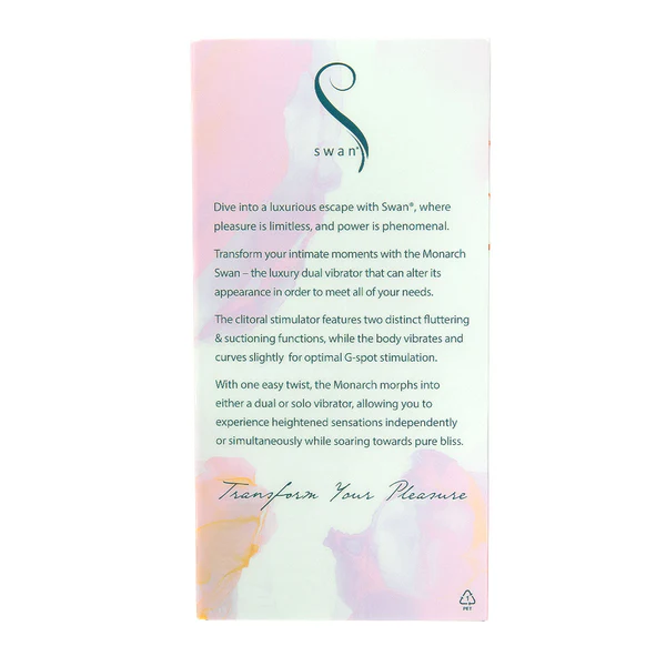 The Monarch Swan®- Transform With A Twist Vibrator & Stimulator - Teal