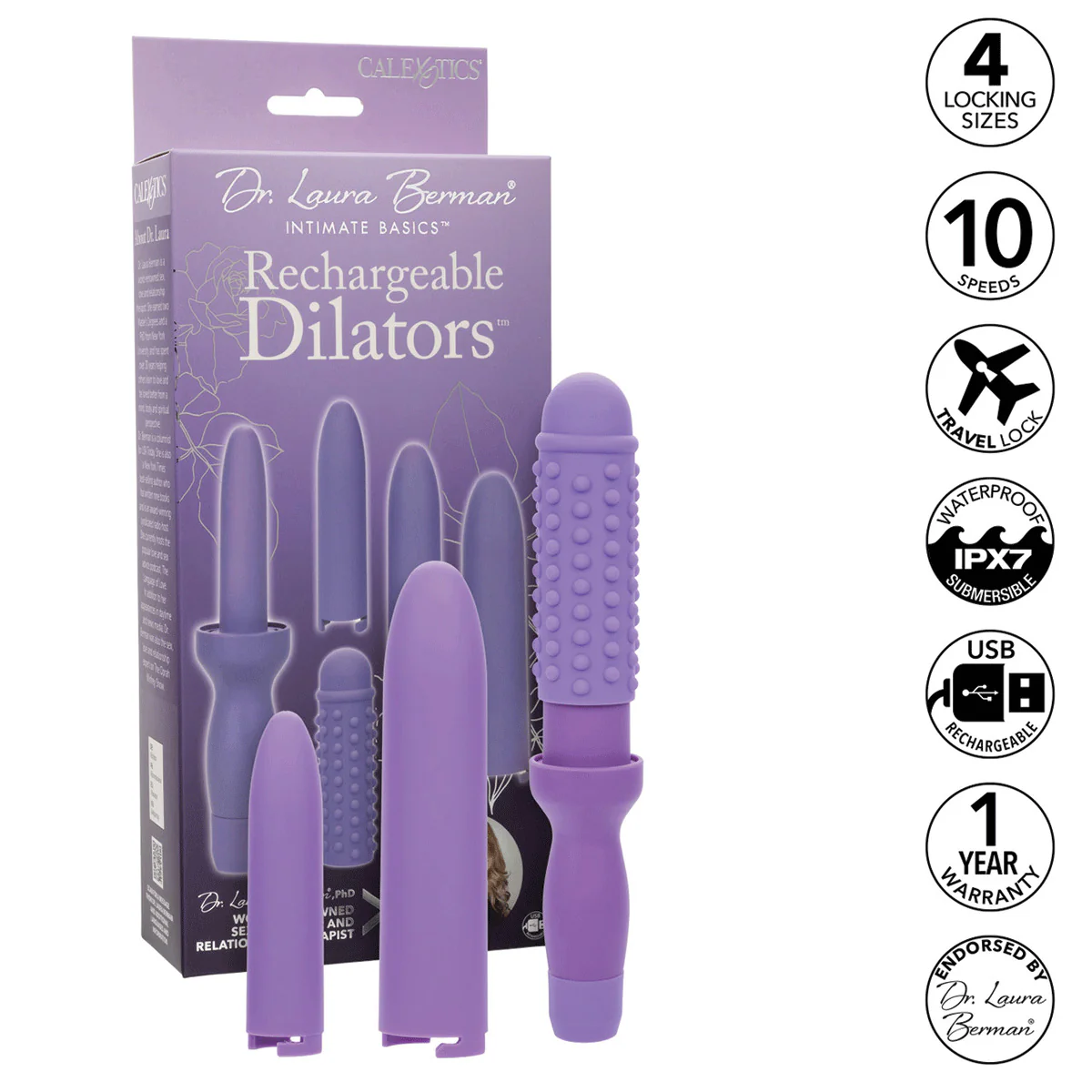 CaleXOtics – Dr Laura Berman Rechargeable Dilators Set Silicone