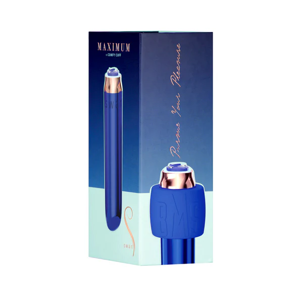 Swan® - Maximum Bullet Vibrator + Silicone Comfy Cuff – Blue