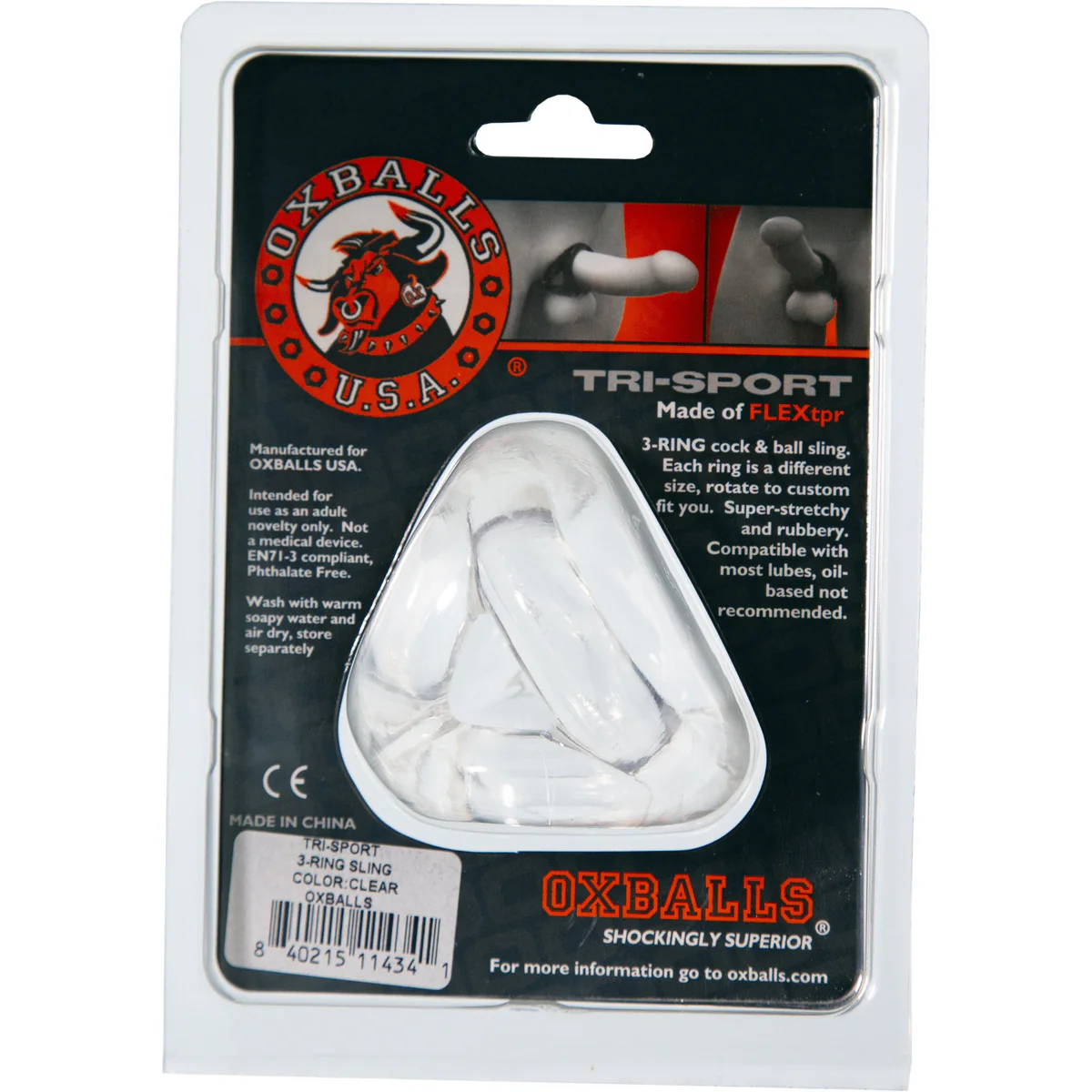 Oxballs Tri-Sport 3 Ring Cocksling