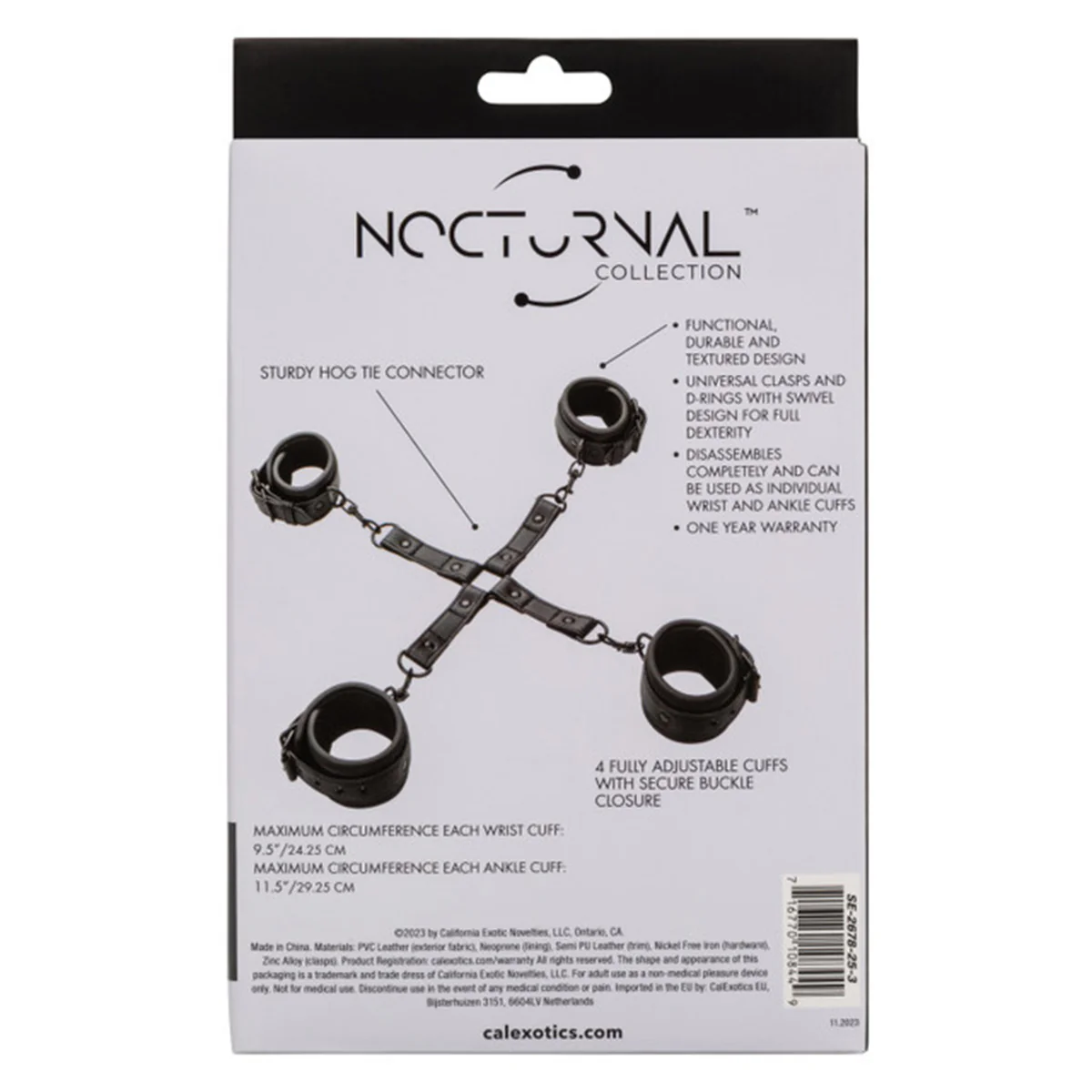 CaleXOtics Nocturnal Collection Hog Tie - Black