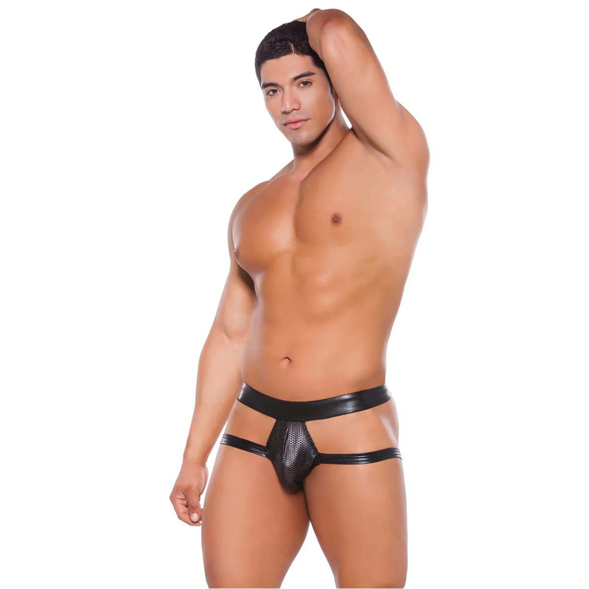 Allure Zeus - Wet Look Brief Style Jock Strap - Black - O/S