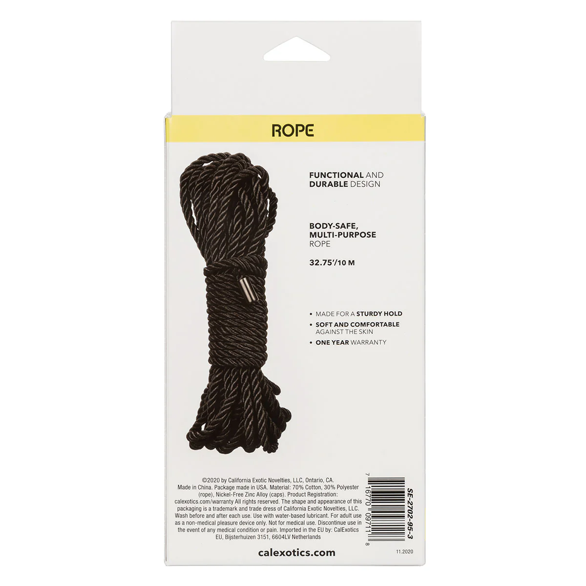 CalExotics Boundless Rope – Black – 10 Metres
