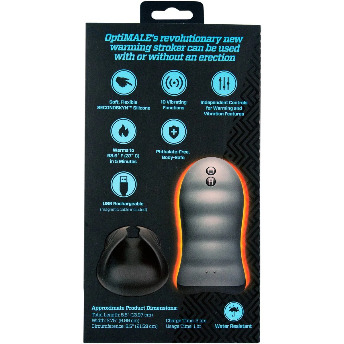 Doc Johnson OptiMALE – Vibrating & Warming Masturbator