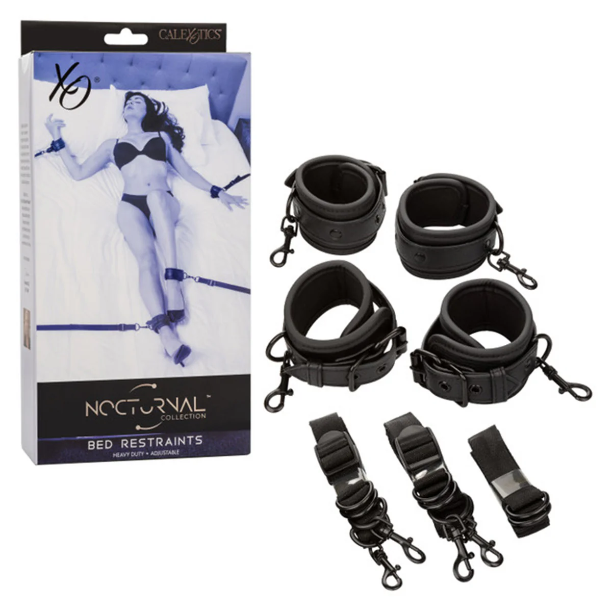 CaleXOtics Nocturnal Collection Bed Restraints - Black