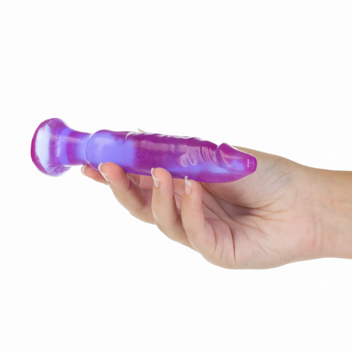 Doc Johnson Crystal Jellies – 5.5 Inch Anal Dildo – Purple