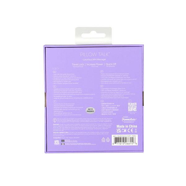 Pillow Talk - Special Edition Flirty - Luxurious Mini Massager - Rechargeable - Purple